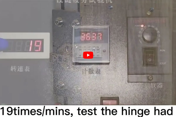 The hinge fatigue 100,000 times testing— for the door panel of kitchen cabinets & wardrobe