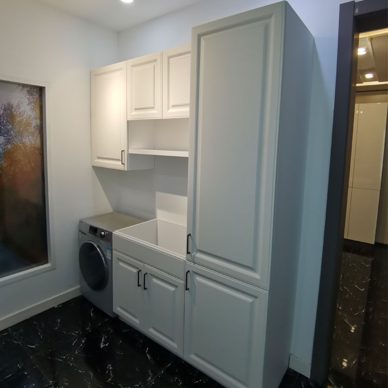 How Laminated White Laundry Cabinets Can Transform Your Space