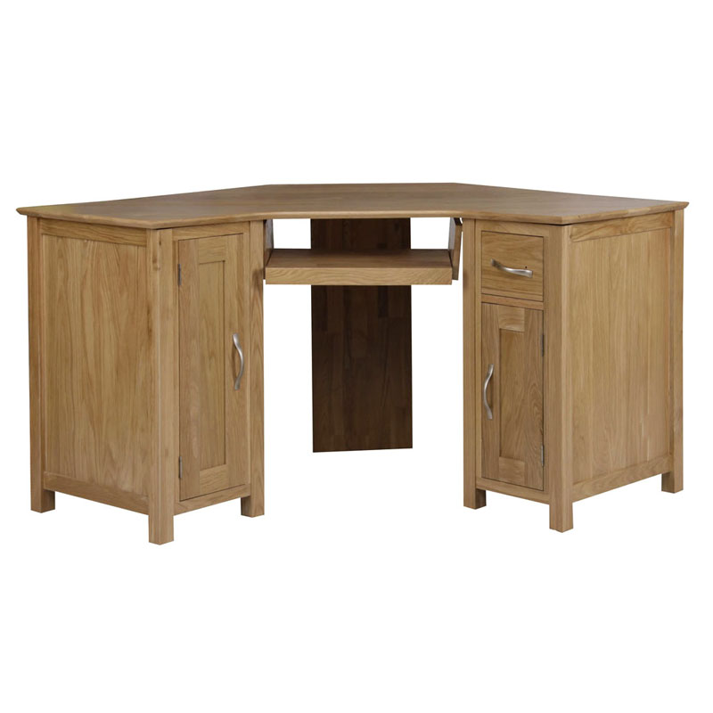 Modern Oak Corner Desk