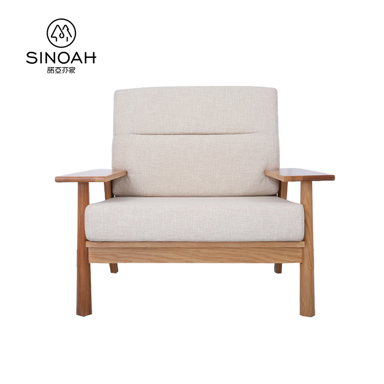 Oak Wooden Sofa L Shape