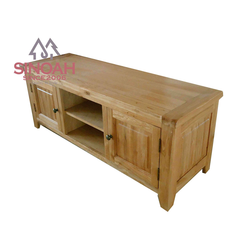 Rustic Oak Large TV Unit