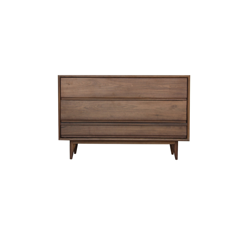 Walnut 3 Drawer Cabinet